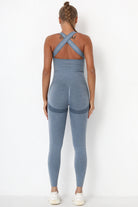 Crisscross Wide Strap Active Jumpsuit - Parsifale