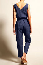 Full Size Surplice Sleeveless Jumpsuit - Parsifale