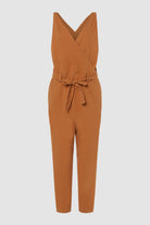 Full Size Surplice Sleeveless Jumpsuit - Parsifale