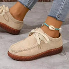 Tied Suede Round Toe Sneakers - Parsifale