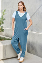 Double Take Full Size Sleeveless Straight Jumpsuit - Parsifale