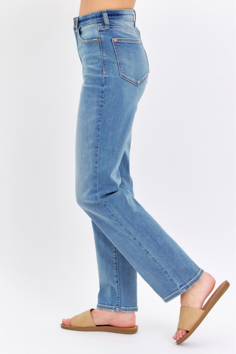 Judy Blue Full Size High Waist Straight Jeans - Parsifale