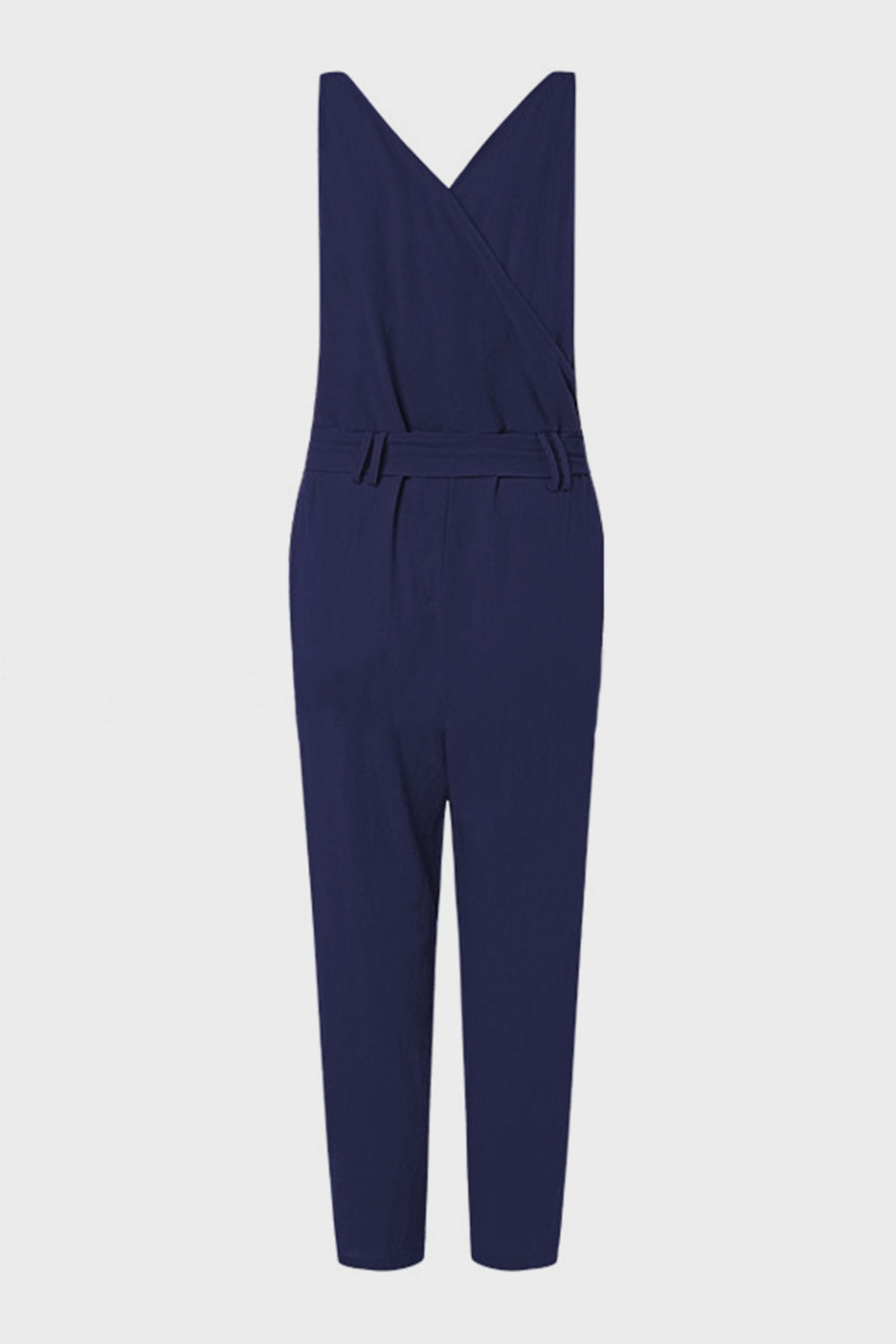 Full Size Surplice Sleeveless Jumpsuit - Parsifale