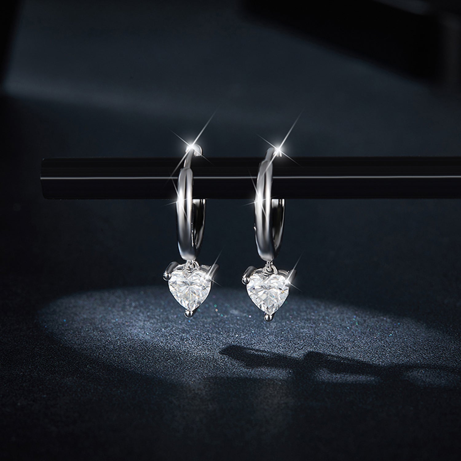 Women's Heart Earrings | Sterling Silver Heart Earrings | Parsifale