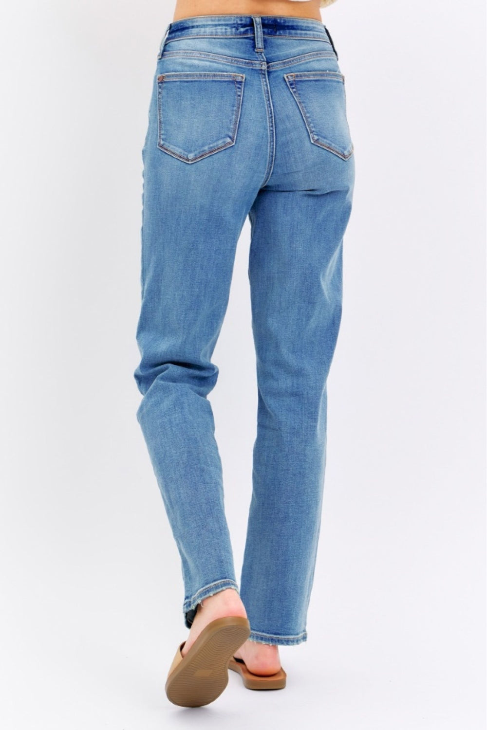 Judy Blue Full Size High Waist Straight Jeans - Parsifale