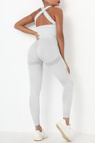 Crisscross Wide Strap Active Jumpsuit - Parsifale