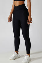 Basic Bae Crossover Waist Active Leggings - Parsifale