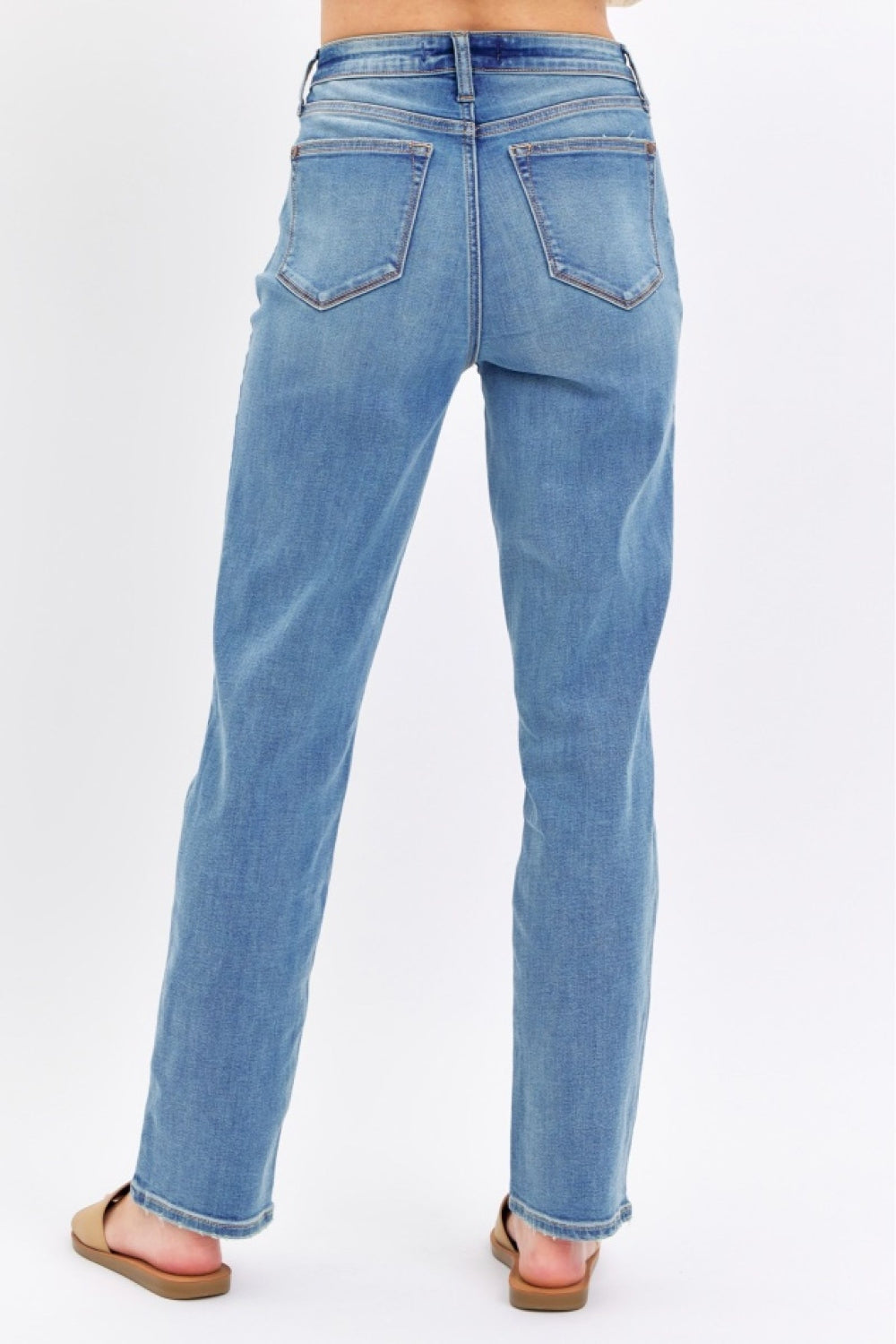 Judy Blue Full Size High Waist Straight Jeans - Parsifale