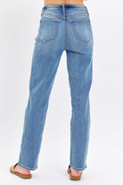 Judy Blue Full Size High Waist Straight Jeans - Parsifale