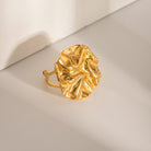 18K Gold-Plated Irregular Open Ring - Parsifale