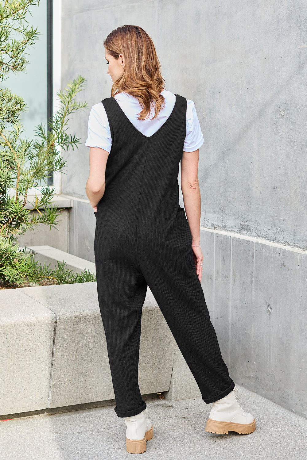 Double Take Full Size Sleeveless Straight Jumpsuit - Parsifale