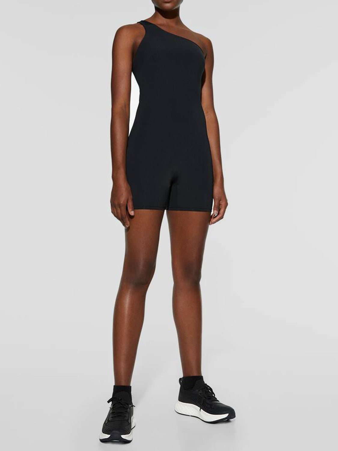 Single Shoulder Active Romper - Parsifale