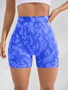 Printed High Waist Active Shorts - Parsifale