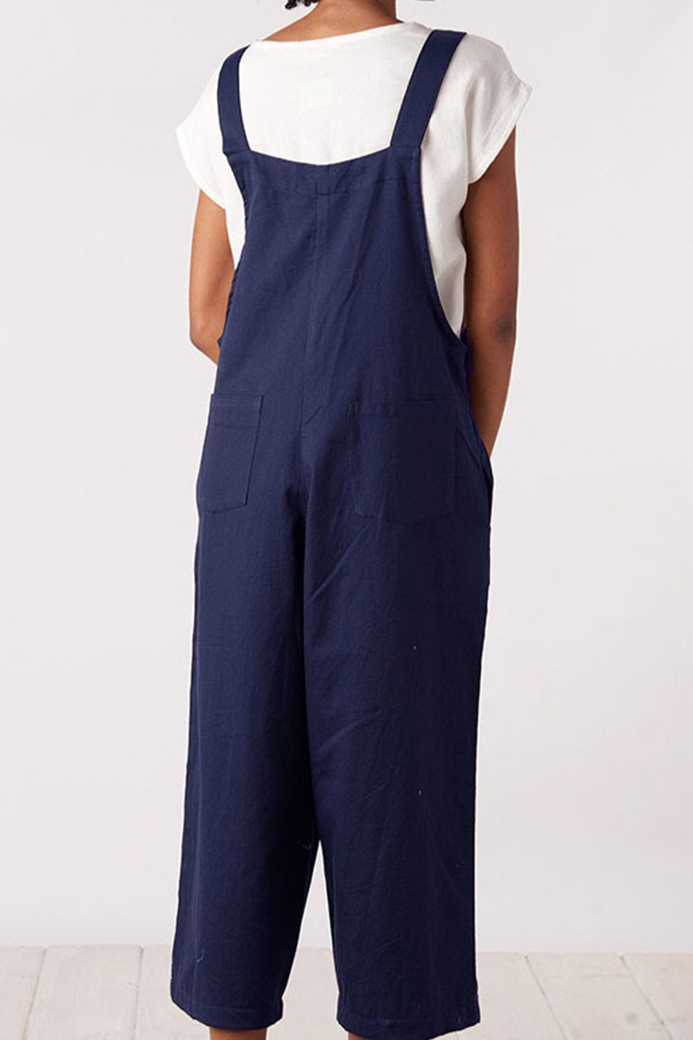 Full Size Square Neck Wide Strap Jumpsuit - Parsifale