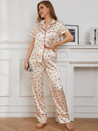 Contrast Piping Pocketed Top and Pants Lounge Set - Parsifale