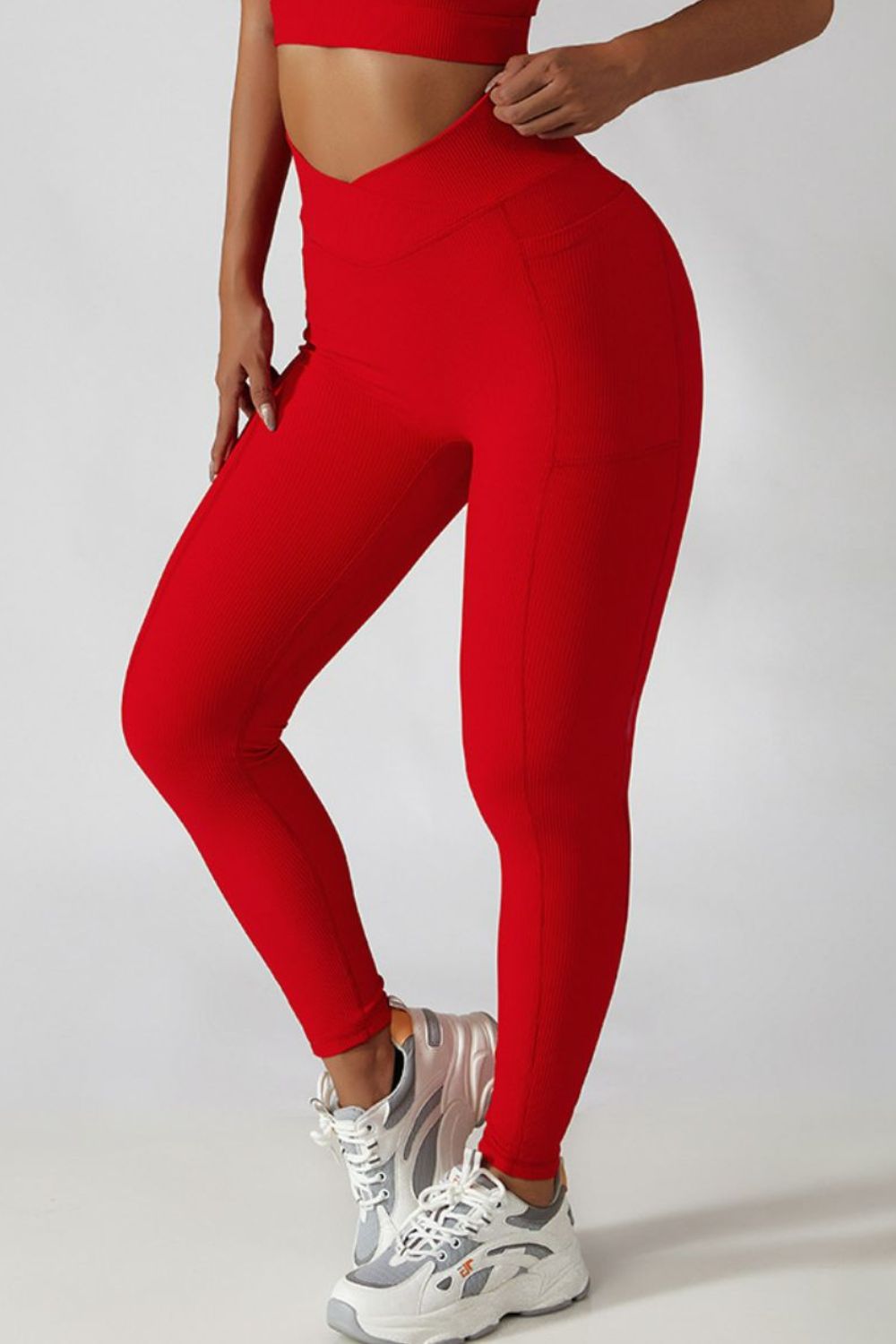 Basic Bae Crossover Waist Active Leggings - Parsifale