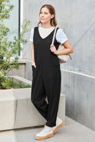 Double Take Full Size Sleeveless Straight Jumpsuit - Parsifale