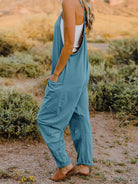 Double Take Full Size V-Neck Sleeveless Jumpsuit with Pockets - Parsifale