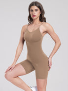 Scoop Neck Spaghetti Strap Active Romper - Parsifale