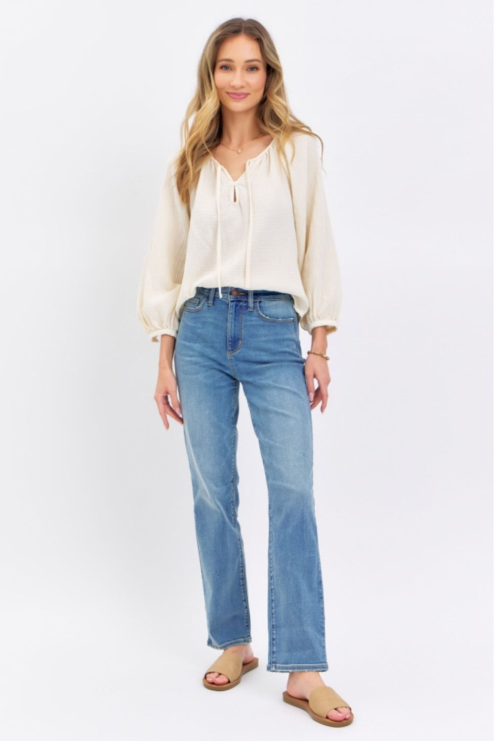 Judy Blue Full Size High Waist Straight Jeans - Parsifale