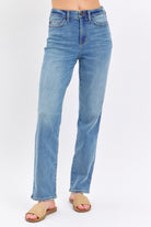 Judy Blue Full Size High Waist Straight Jeans - Parsifale