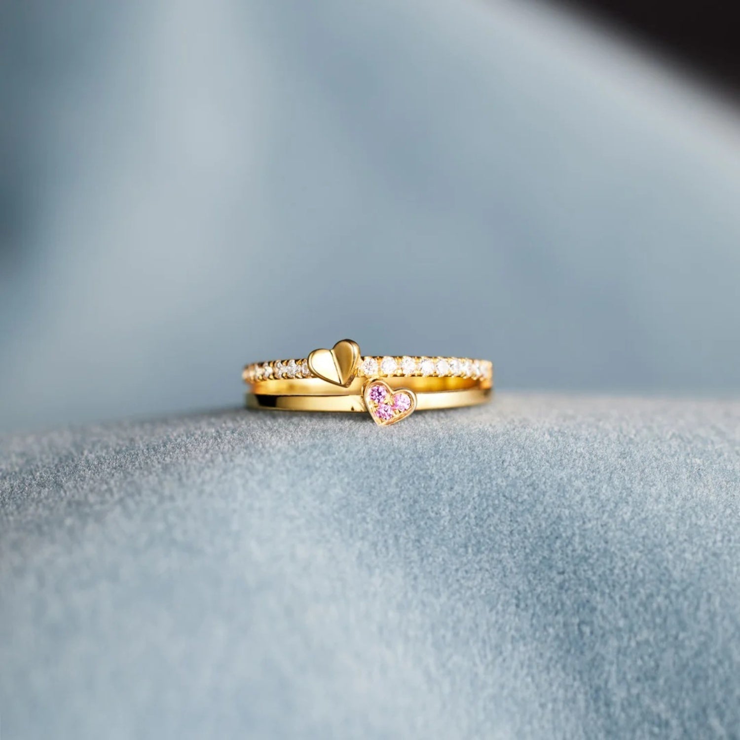 Double-Layered Ring | Gold-Plated Ring | Parsifale