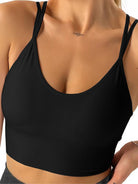 Crisscross Scoop Neck Active Bra - Parsifale