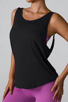 Crisscross Round Neck Active Tank - Parsifale