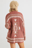 VERY J/Loveriche Open Front Long Sleeve Cardigan - Parsifale