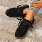 Tied Suede Round Toe Sneakers - Parsifale