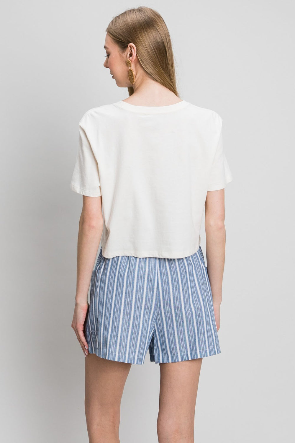 Cotton Bleu by Nu Label Yarn Dye Striped Shorts - Parsifale