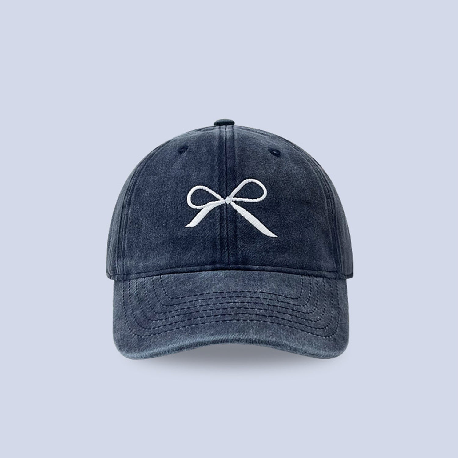 Bow Embroidered Adjustable Cap