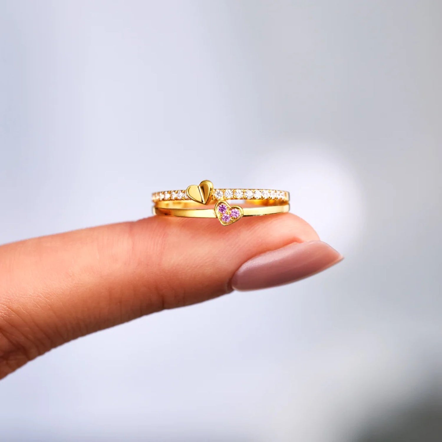 Double-Layered Ring | Gold-Plated Ring | Parsifale