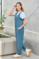 Double Take Full Size Sleeveless Straight Jumpsuit - Parsifale