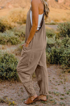 Double Take Full Size V-Neck Sleeveless Jumpsuit with Pockets - Parsifale