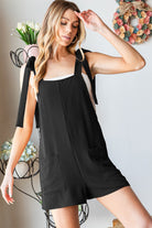 Heimish Full Size Sleeveless Romper with Pockets - Parsifale