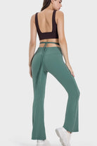 Tied Mid-Rise Waist Active Pants - Parsifale