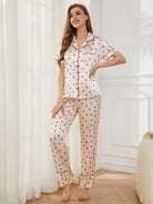 Contrast Piping Pocketed Top and Pants Lounge Set - Parsifale