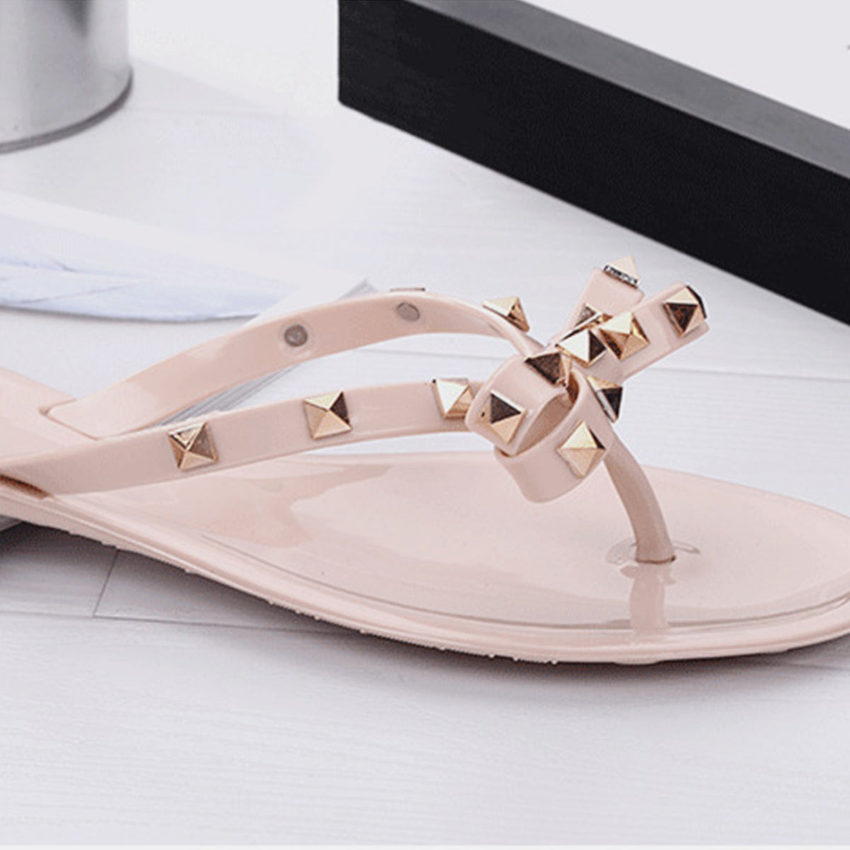 Bow Toe Post PVC Sandals - Parsifale