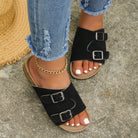 Metal Buckle Open Toe Sandals - Parsifale