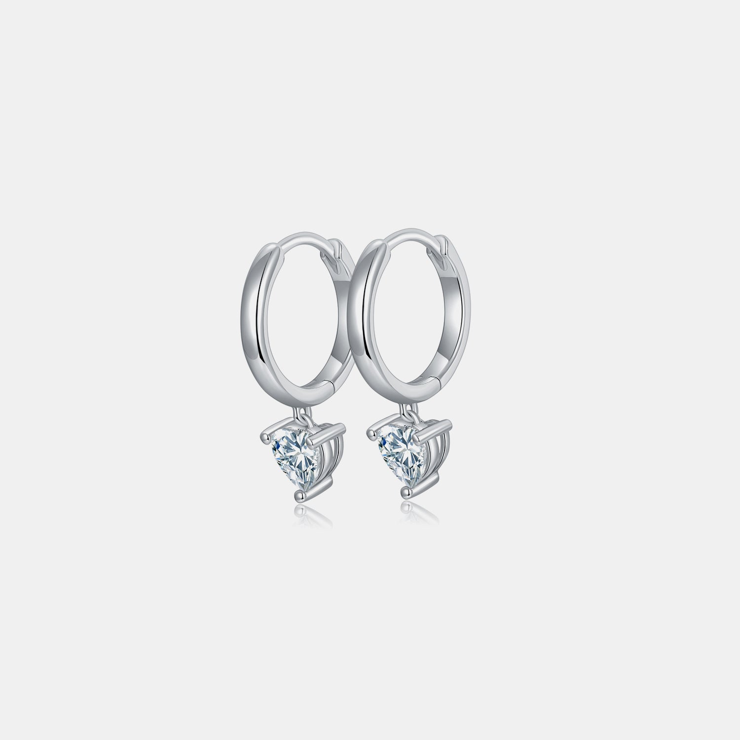 Women's Heart Earrings | Sterling Silver Heart Earrings | Parsifale