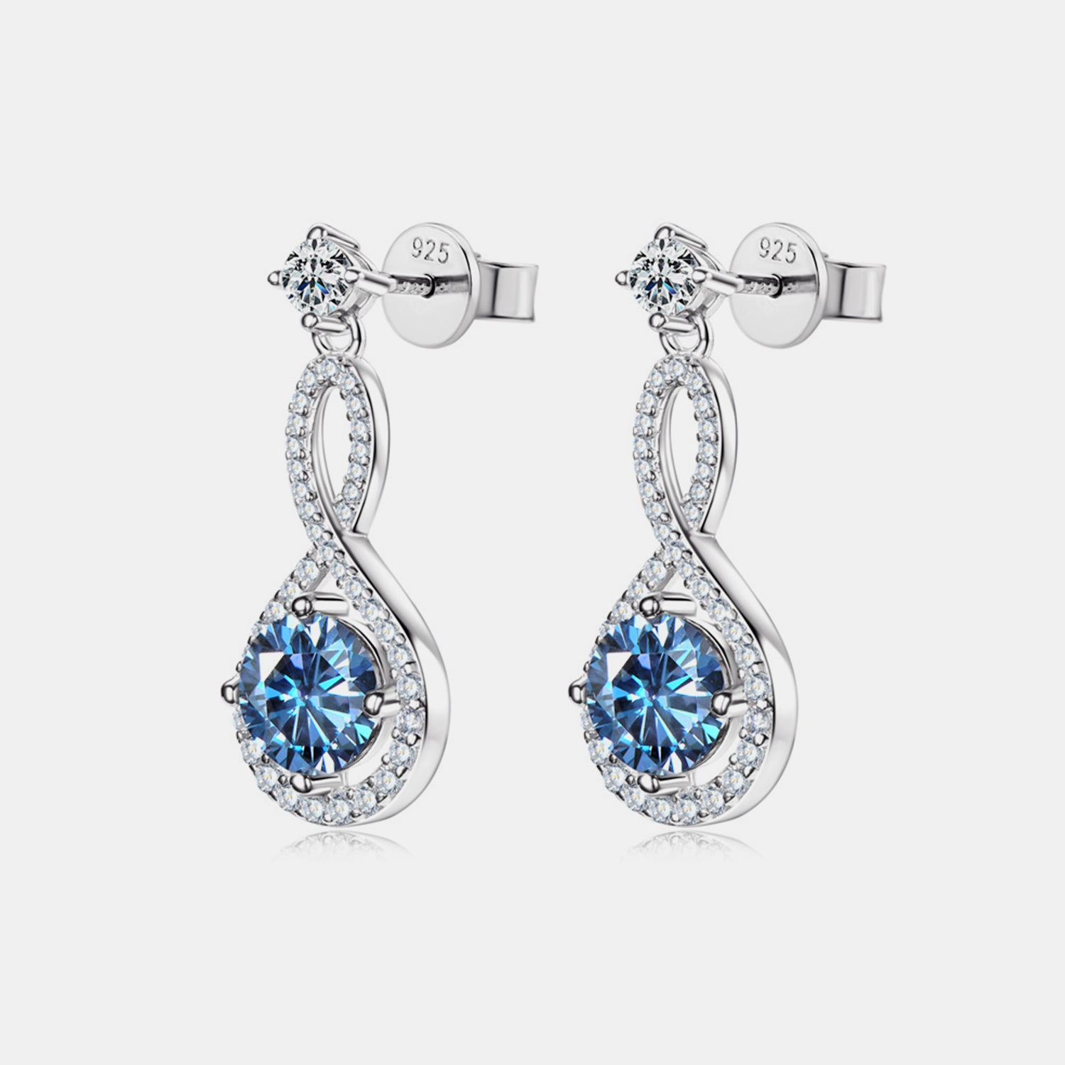 Crystal Stud Earrings | Sterling Silver Earrings | Parsifale