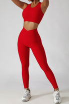 Basic Bae Crossover Waist Active Leggings - Parsifale