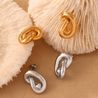 Titanium Steel Knot Stud Earrings - Parsifale