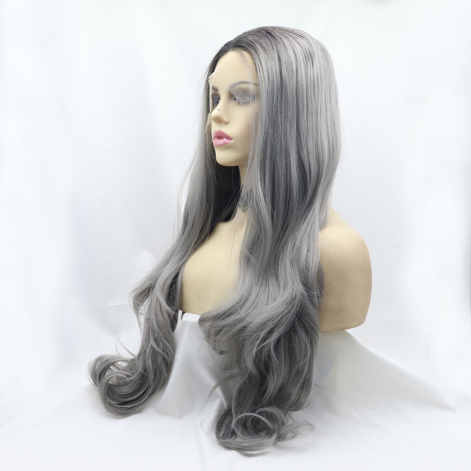 Women's Grey Wig | Long Grey Wig | Parsifale