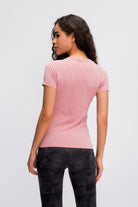 Round Neck Short Sleeve Active T-Shirt - Parsifale