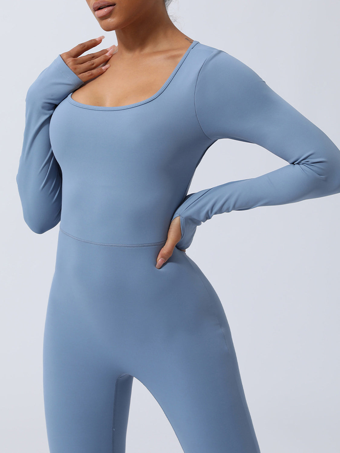 Twisted Backless Long Sleeve Jumpsuit - Parsifale