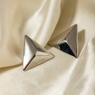 Stainless Steel 3D Triangle Earrings - Parsifale