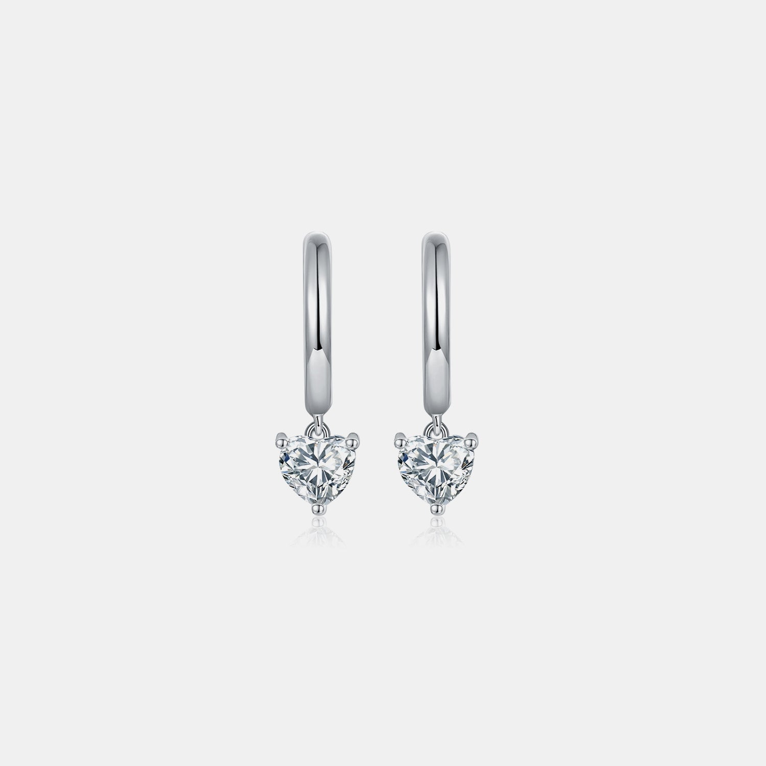 Women's Heart Earrings | Sterling Silver Heart Earrings | Parsifale