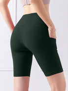 Pocketed High Waist Active Shorts - Parsifale